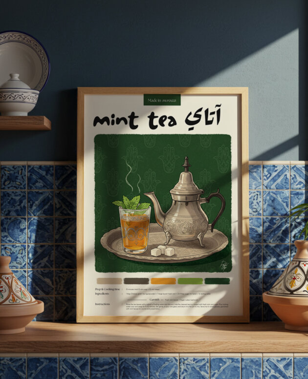 Moroccan Mint Tea Recipe Poster